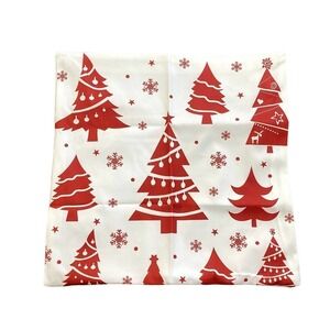 SHEIN Christmas Tree Decorative Pillow Case in White, Size 45X45​​​​​​​